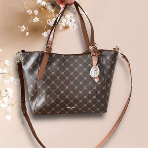 Nine West Kylee Medium Tote | Brown/ Light Tan